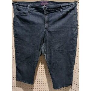 Not Your Daughter's Jeans Capri Size 24W Blue Pockets
